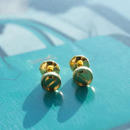 [Lumi Jewellery]LOVE EARRINGS GOLD 10MM