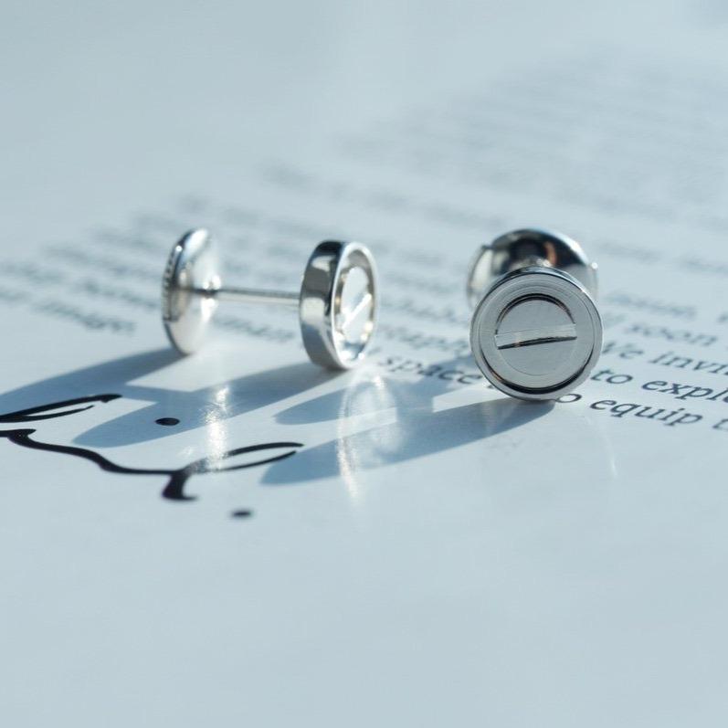 [Lumi Jewellery]LOVE EARRINGS SILVER 10MM