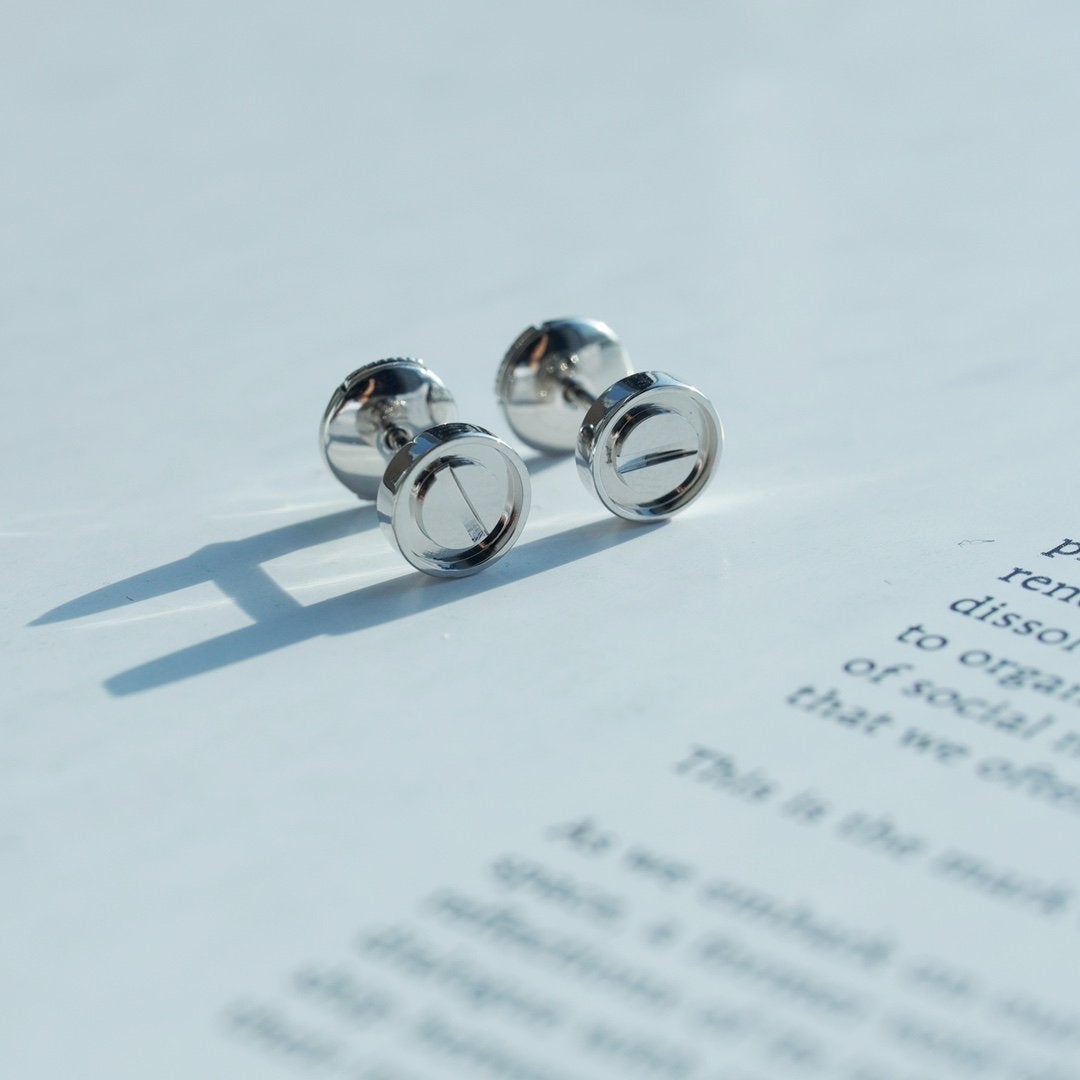 [Lumi Jewellery]LOVE EARRINGS SILVER 10MM