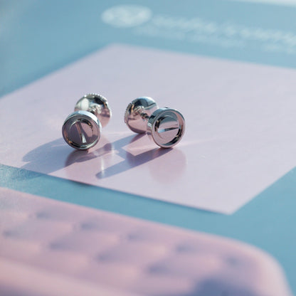 [Lumi Jewellery]LOVE EARRINGS SILVER 10MM