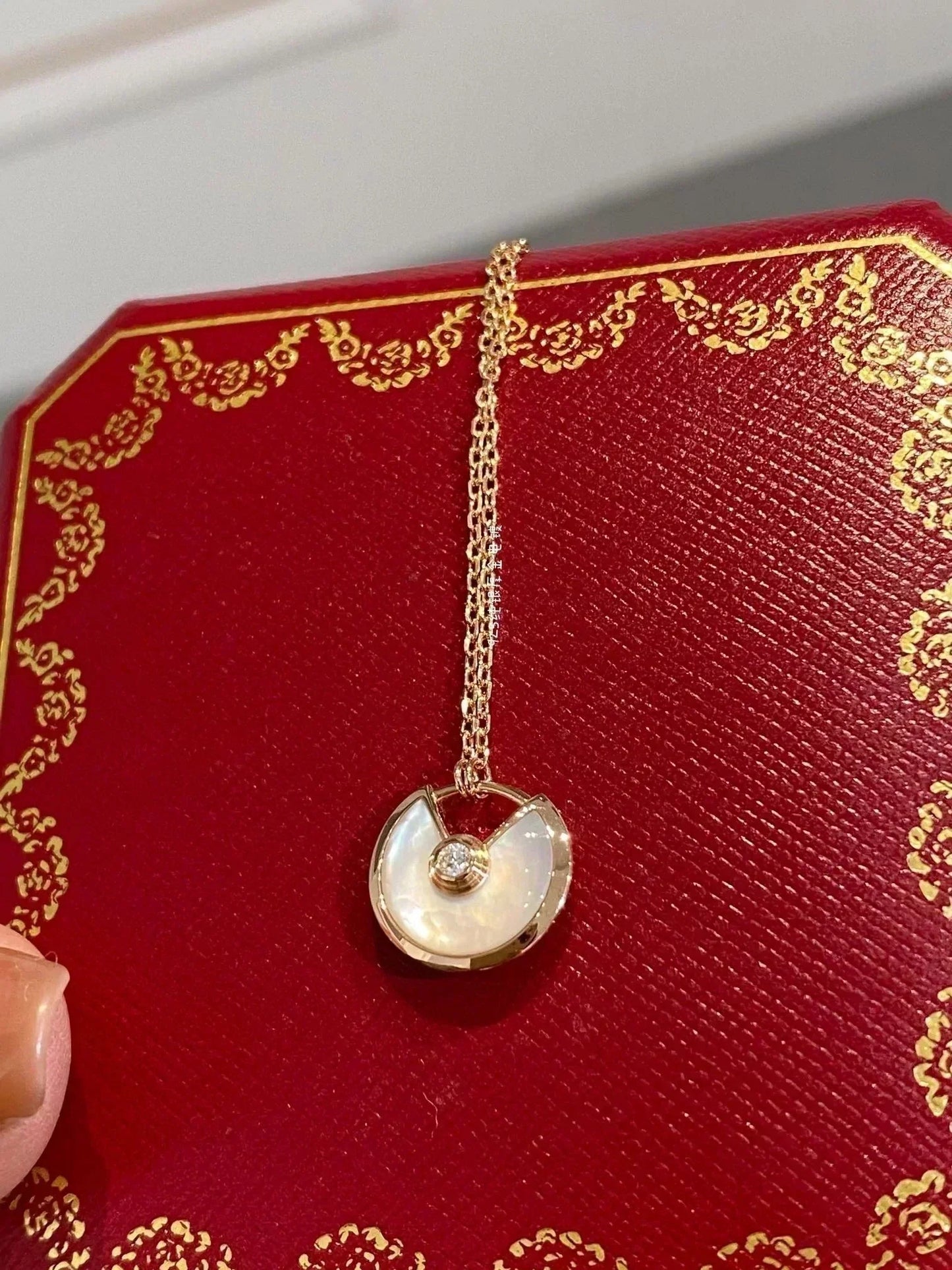 [Lumi Jewellery]AMULETTE ROSE GOLD MOP NECKLACE