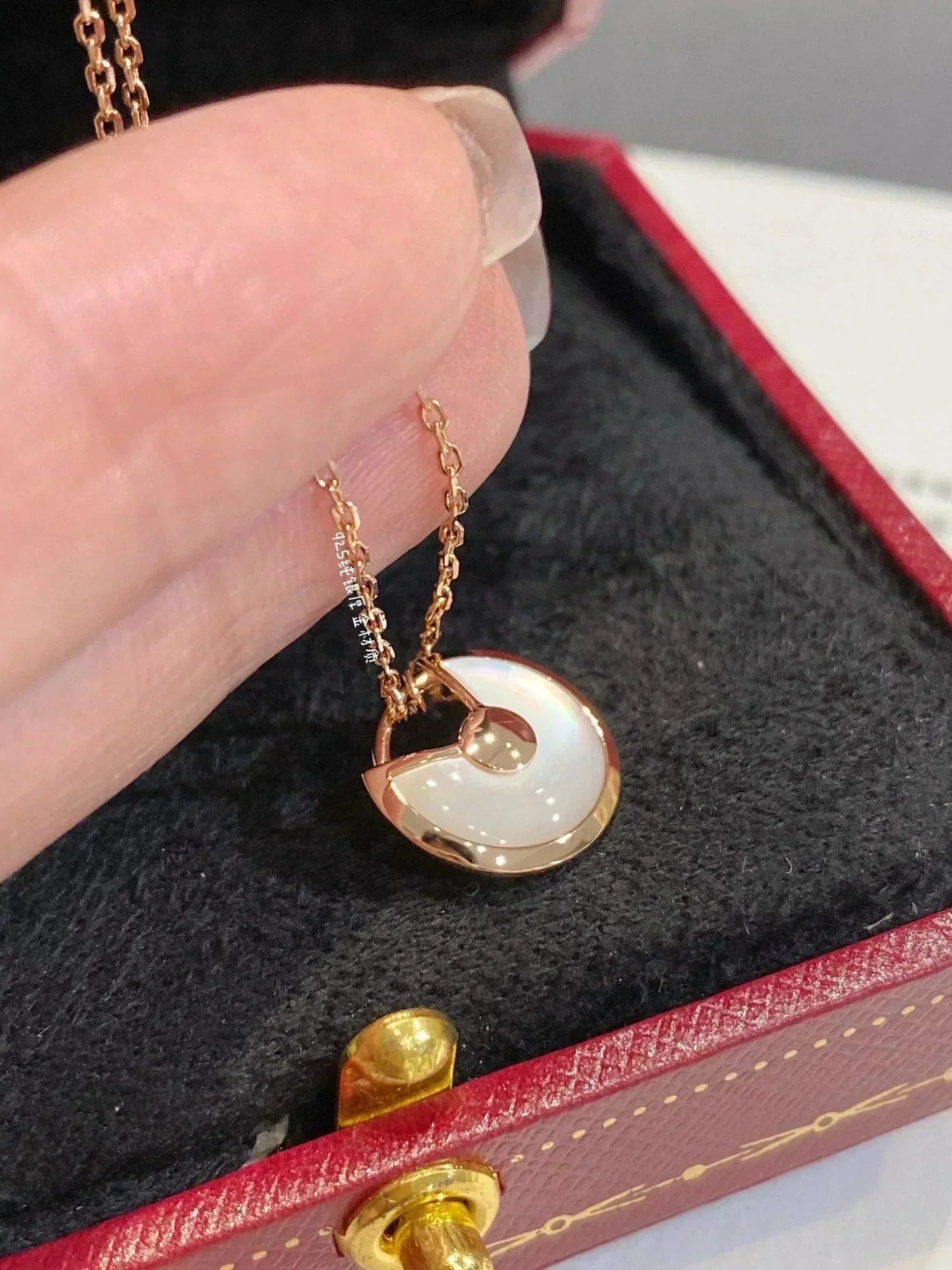 [Lumi Jewellery]AMULETTE ROSE GOLD MOP NECKLACE