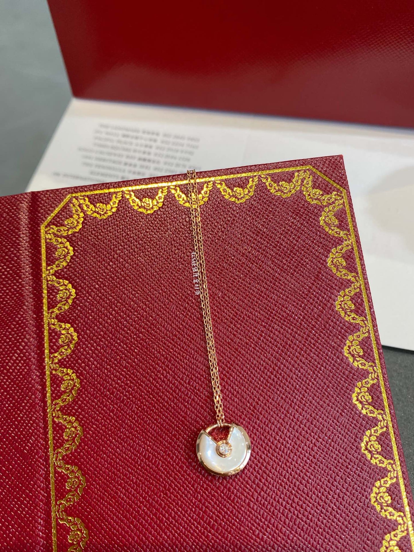 [Lumi Jewellery]AMULETTE ROSE GOLD MOP NECKLACE