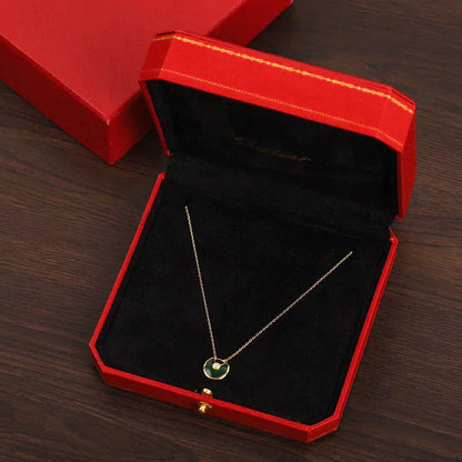 [Lumi Jewellery]AMULETTE GOLD MALACHITE NECKLACE