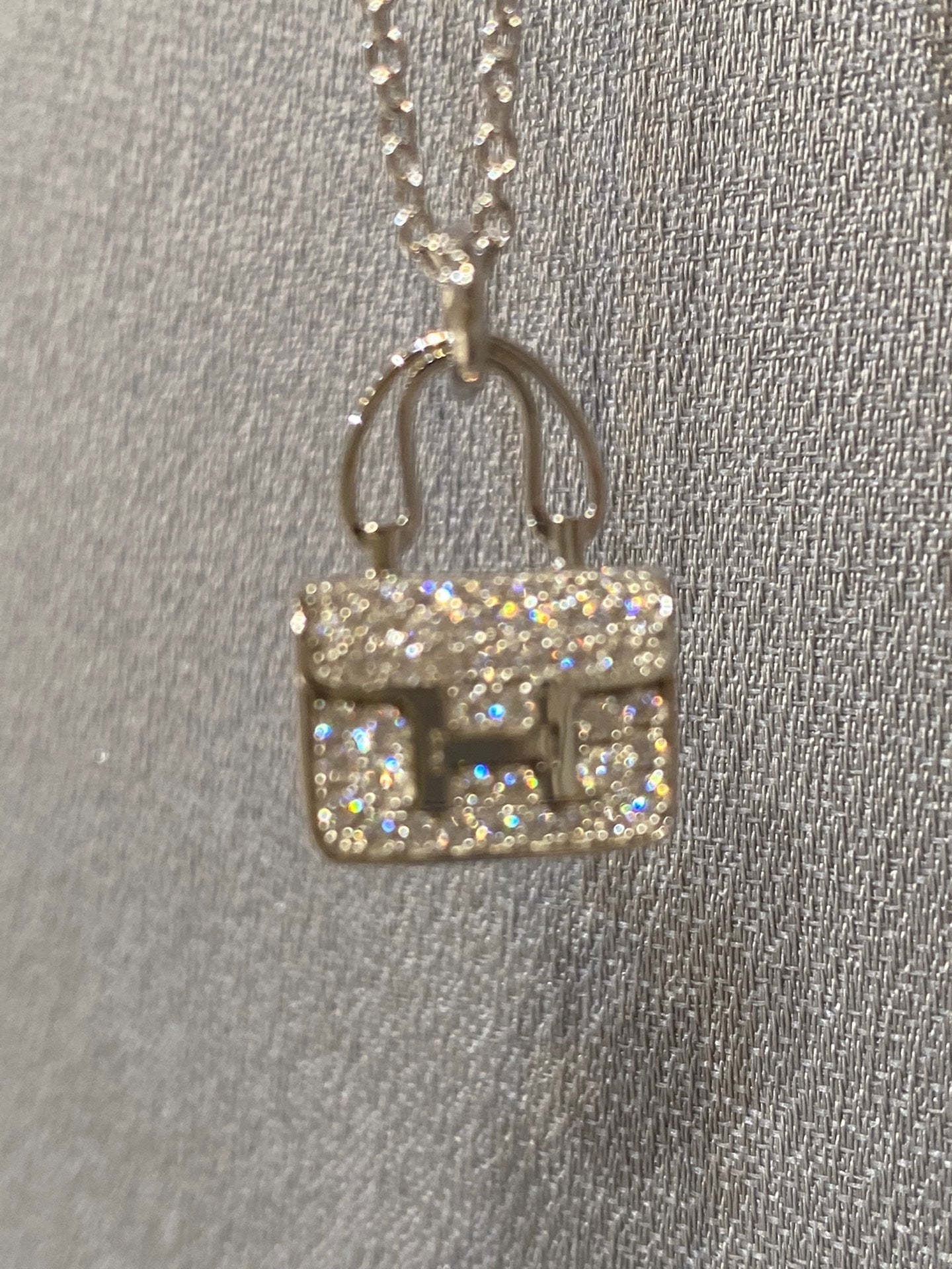 [Lumi Jewellery]CONSTANCE PEDANT DIAMOND NECKLACE