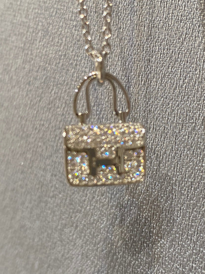 [Lumi Jewellery]CONSTANCE PEDANT DIAMOND NECKLACE