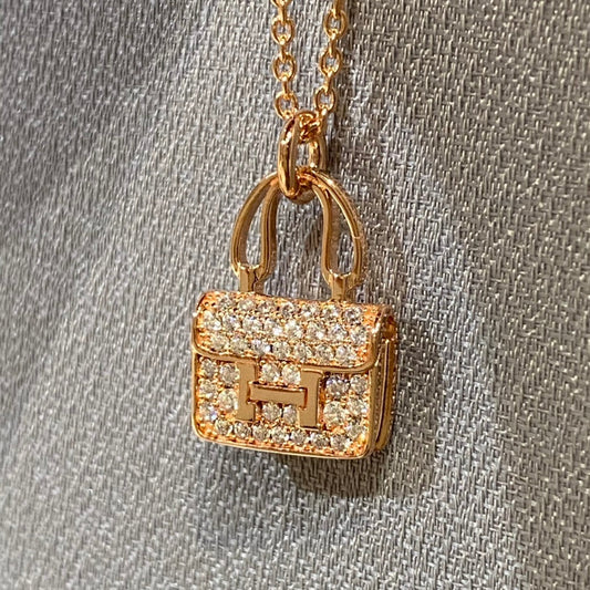 [Lumi Jewellery]CONSTANCE PEDANT DIAMOND NECKLACE