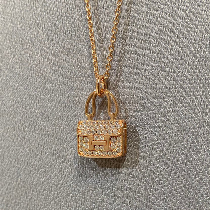 [Lumi Jewellery]CONSTANCE PEDANT DIAMOND NECKLACE