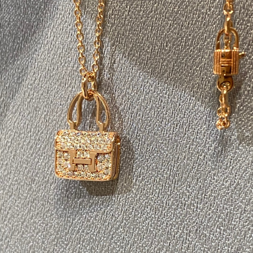 [Lumi Jewellery]CONSTANCE PEDANT DIAMOND NECKLACE