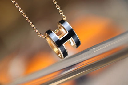 [Lumi Jewellery]POP H PEDANT PINK GOLD