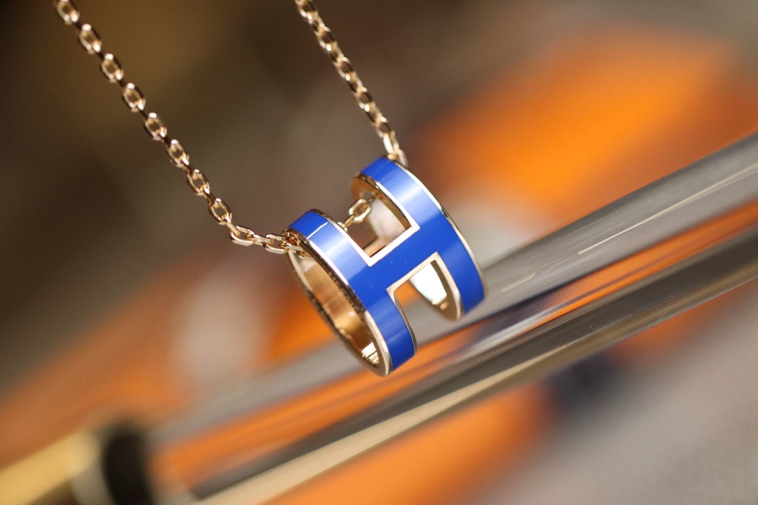 [Lumi Jewellery]POP H PEDANT PINK GOLD