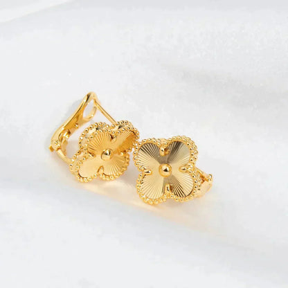 [Lumi Jewellery]CLOVER MEDIUM 1 MOTIFS LASER EARRINGS