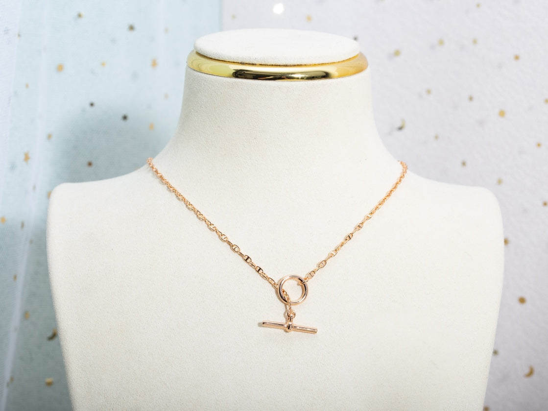 [Lumi Jewellery]ECHAPPEE NECKLACE PINK GOLD