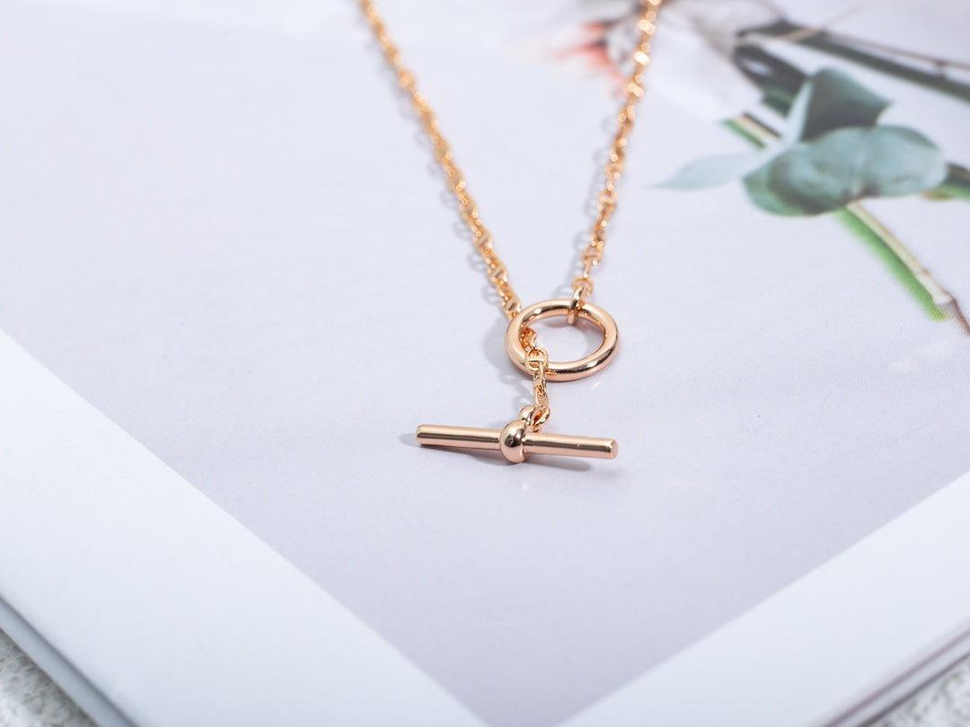 [Lumi Jewellery]ECHAPPEE NECKLACE PINK GOLD