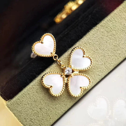 [Lumi Jewellery]CLOVER SWEET WHITE MOP EARRINGS