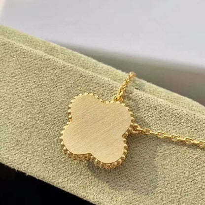 [Lumi Jewellery]CLOVER 15MM DIAMOND TURQUOISE NECKLACE