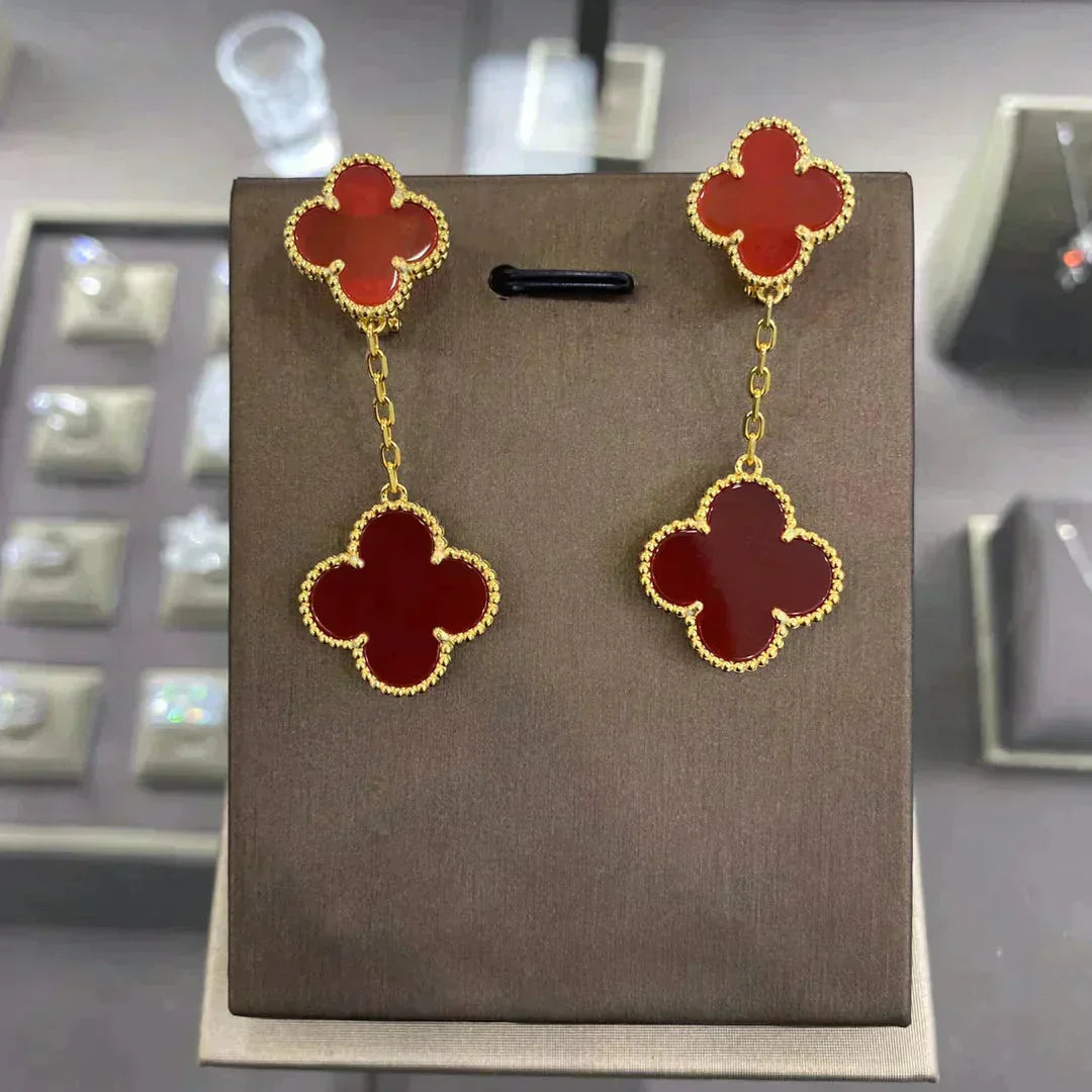 [Lumi Jewellery]CLOVER 2 MOTIFS  EARRINGS (MULTIPLE CHOICESC
