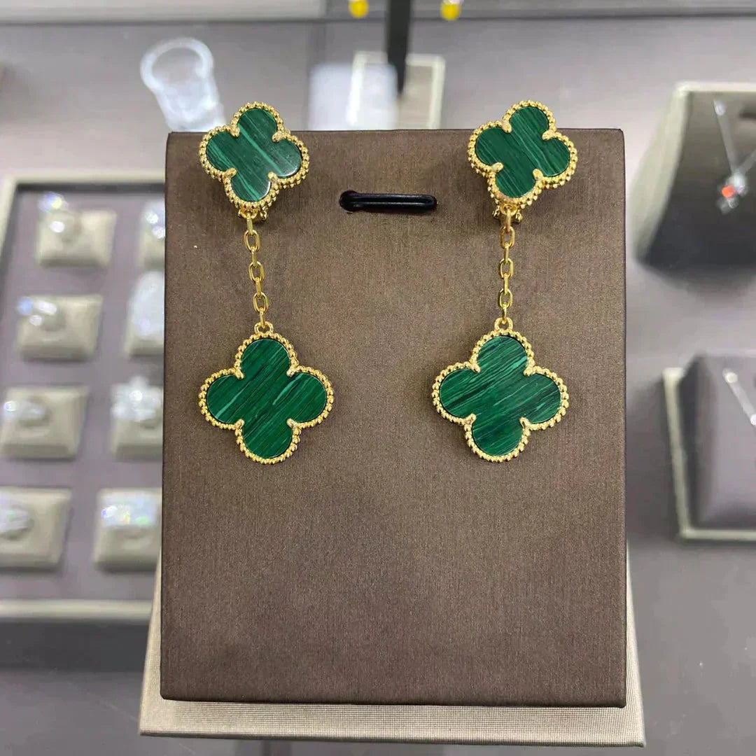 [Lumi Jewellery]CLOVER 2 MOTIFS  EARRINGS (MULTIPLE CHOICESC