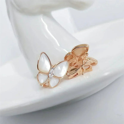 [Lumi Jewellery]BUTTERFLY MOP DIAMOND EARRINGS