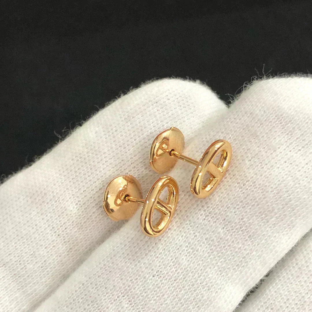 [Lumi Jewellery]CHAINE SMALL EARRINGS GOLD AND SILVER