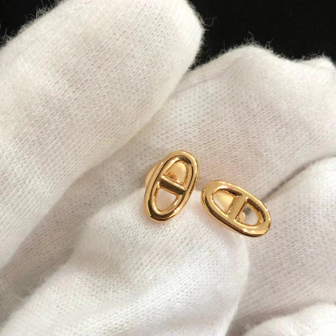 [Lumi Jewellery]CHAINE SMALL EARRINGS GOLD AND SILVER