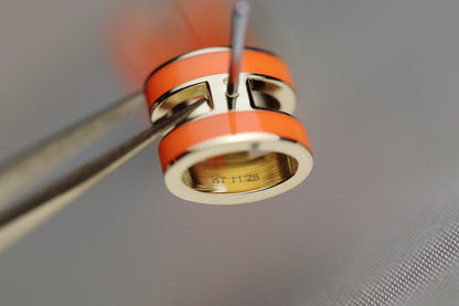 [Lumi Jewellery]MINI POP H EARRINGS ORANGE