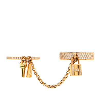 [Lumi Jewellery]HM KELLY CLOCHETTE DOUBLE RING IN  WITH DIAMONDS