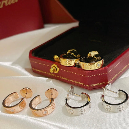 [Lumi Jewellery]LOVE EARRINGS 5.7MM 2 DIAMONDS
