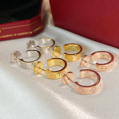 [Lumi Jewellery]LOVE EARRINGS 5.7MM 2 DIAMONDS