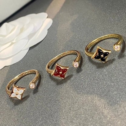 [Lumi Jewellery]STAR 1 DIAMOND OPEN RING