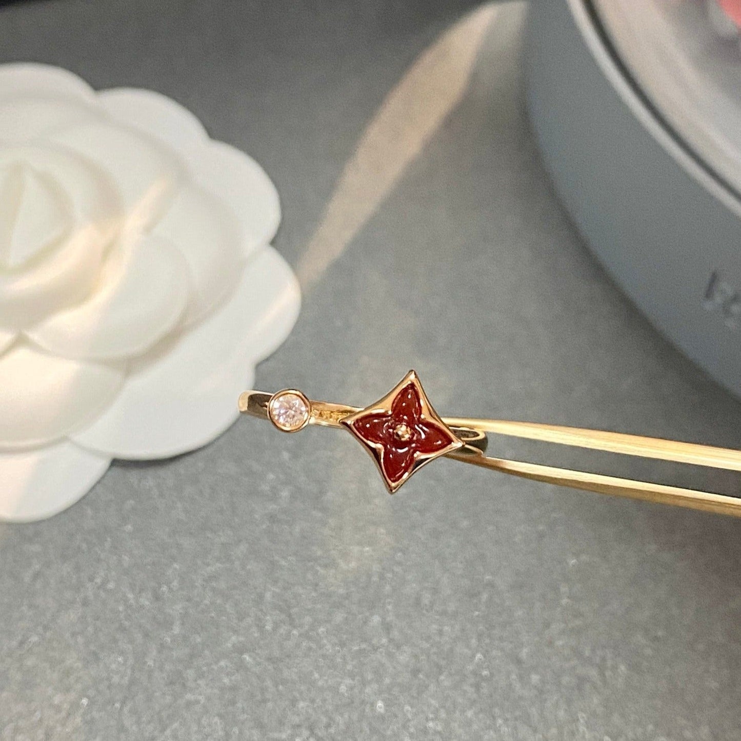 [Lumi Jewellery]STAR 1 DIAMOND OPEN RING