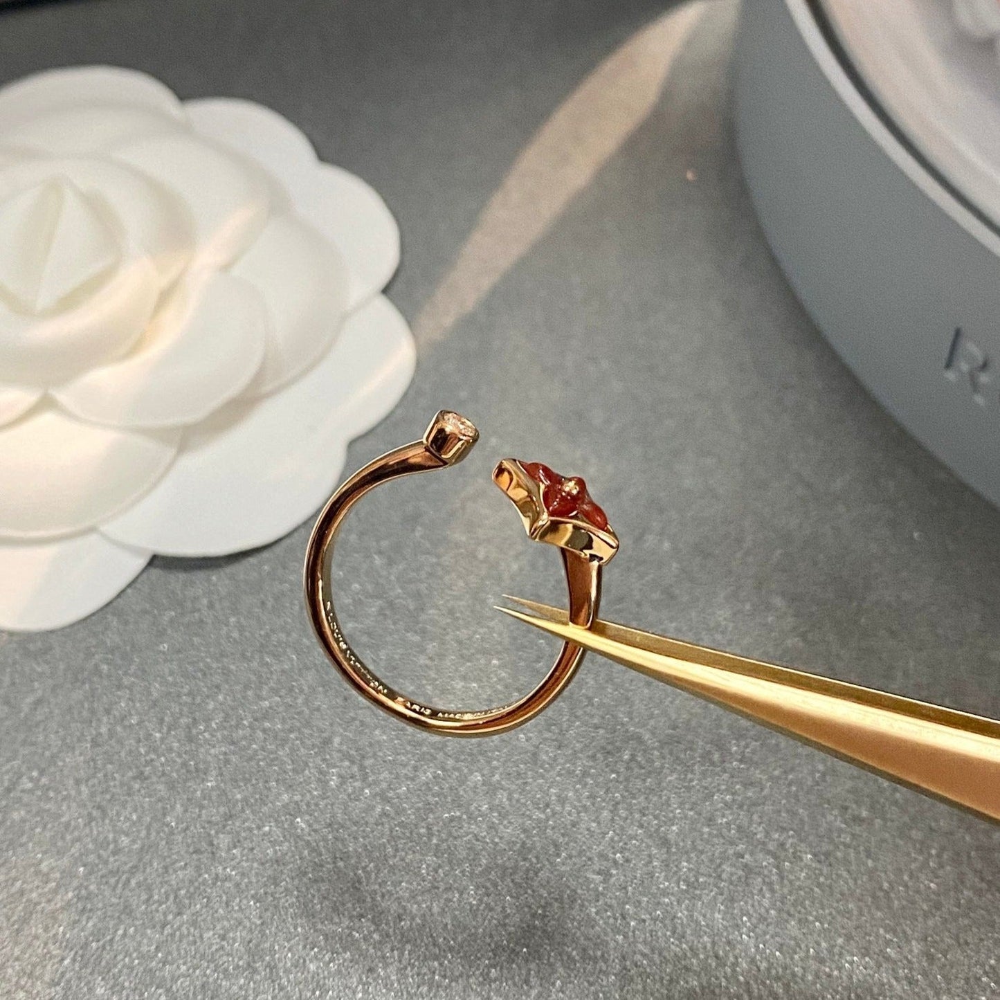 [Lumi Jewellery]STAR 1 DIAMOND OPEN RING