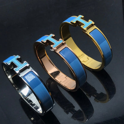 [Lumi Jewellery]H BRACELET BLUE RAINBOW CERAMIC