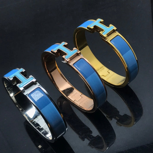 [Lumi Jewellery]H BRACELET BLUE RAINBOW CERAMIC