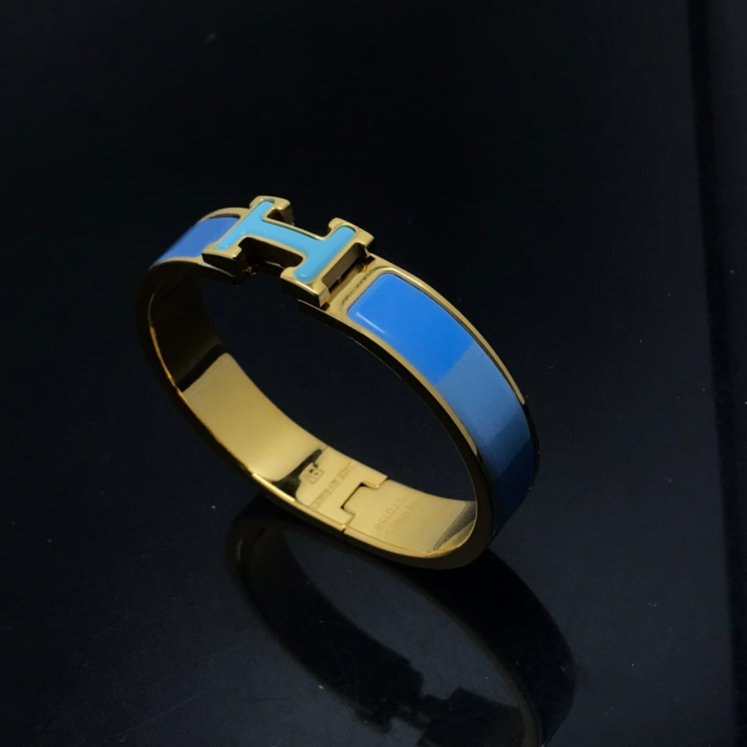 [Lumi Jewellery]H BRACELET BLUE RAINBOW CERAMIC