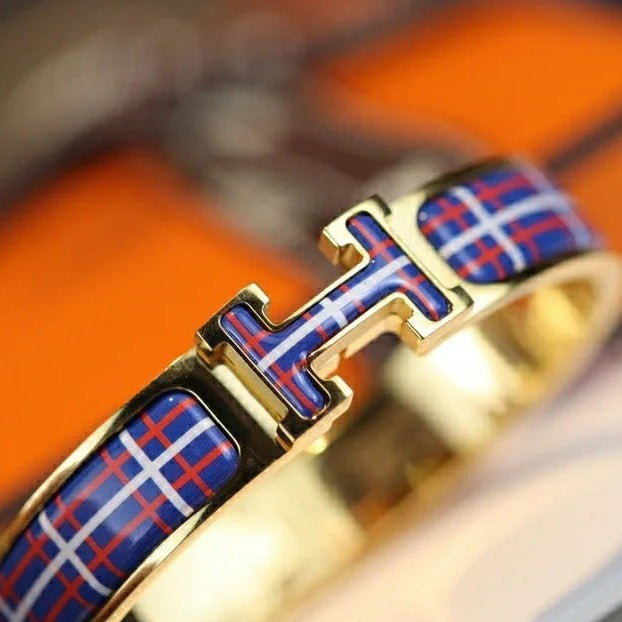 [Lumi Jewellery]H TARTAN BRACELET 12MM