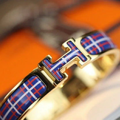 [Lumi Jewellery]H TARTAN BRACELET 12MM