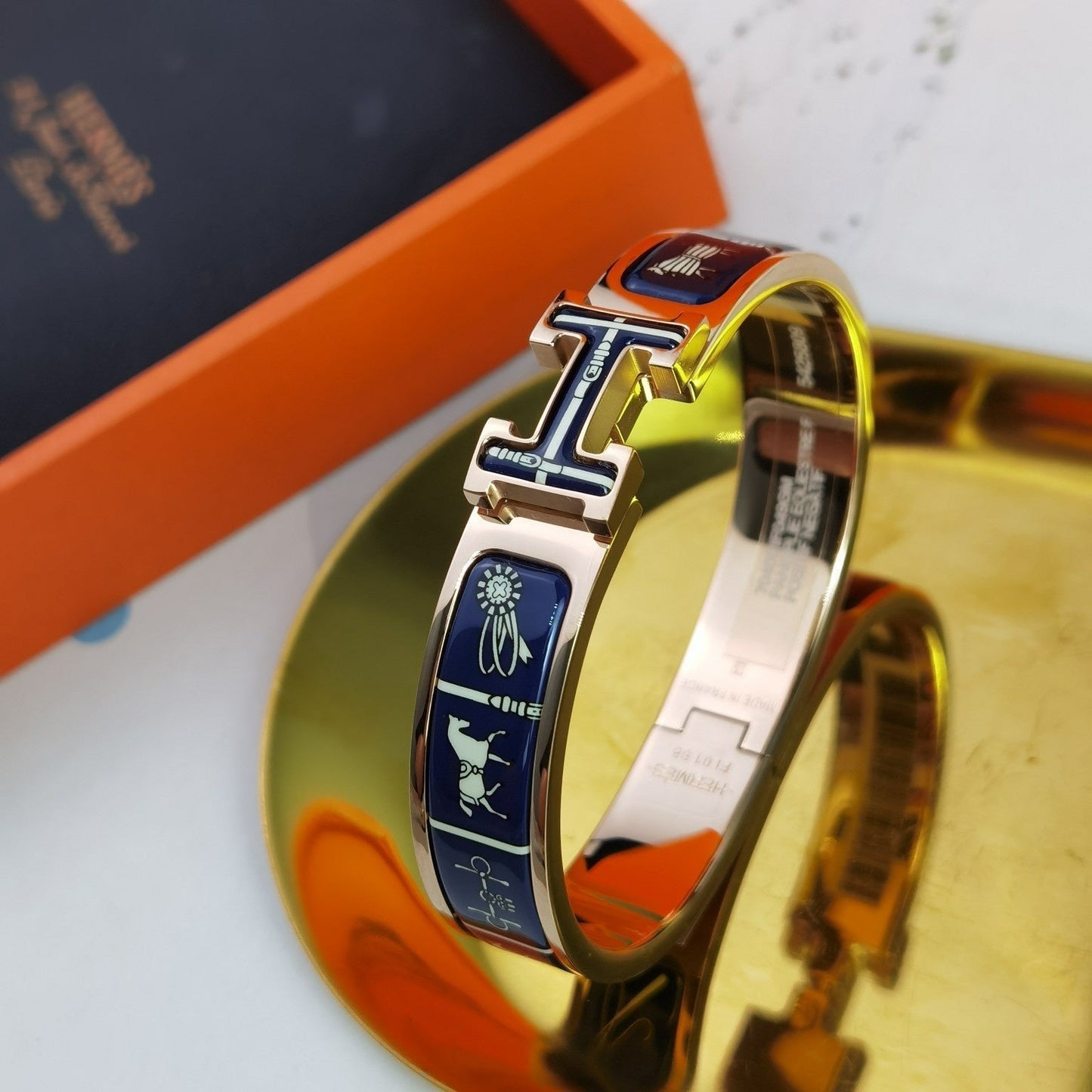 [Lumi Jewellery]H COUVERTURES DARK BLUE BRACELET