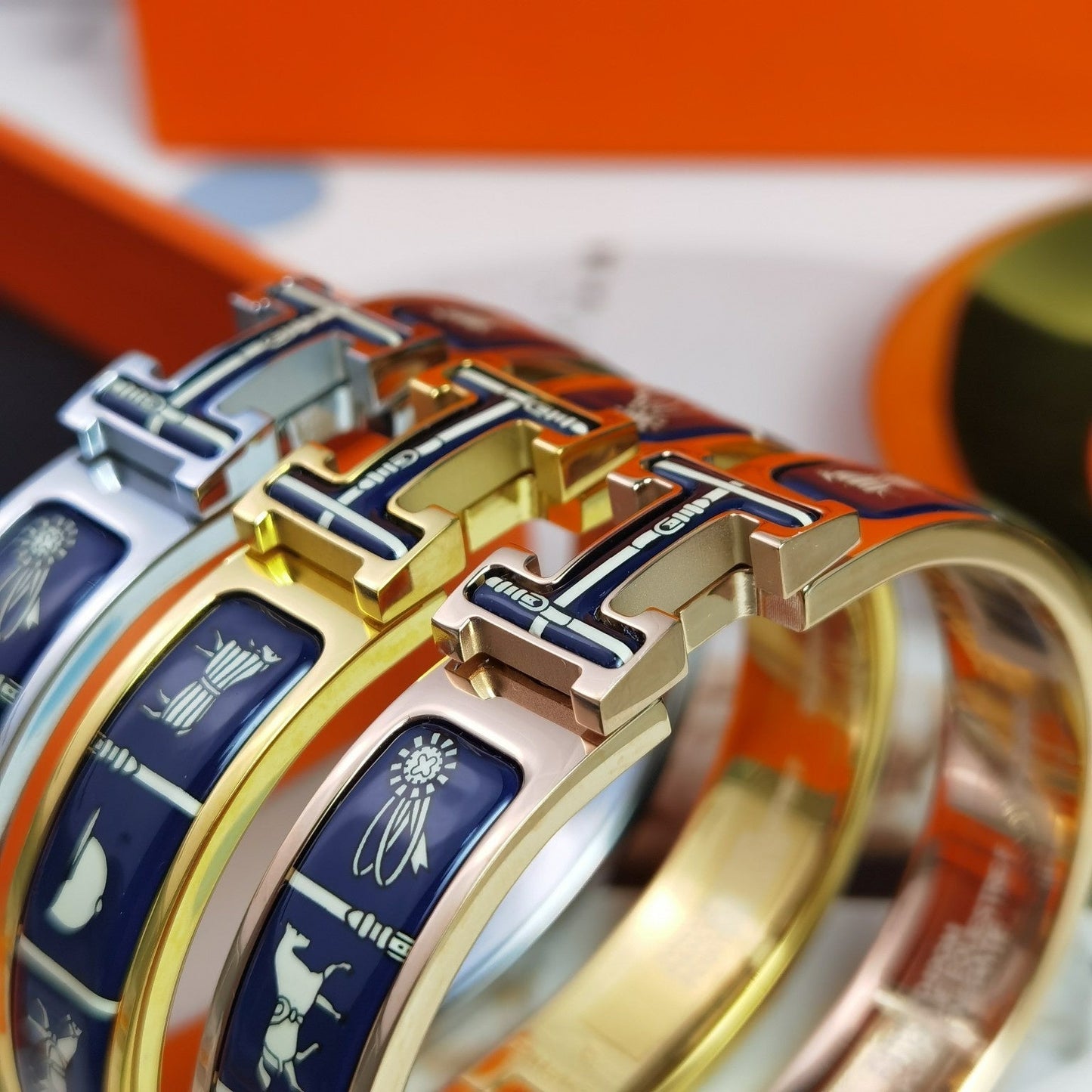 [Lumi Jewellery]H COUVERTURES DARK BLUE BRACELET