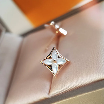 [Lumi Jewellery]STAR MOP PINK GOLD EARRINGS