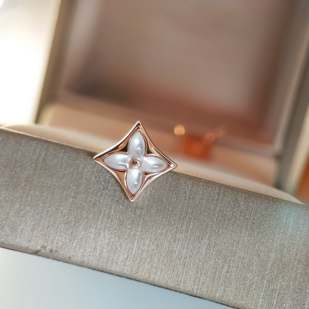 [Lumi Jewellery]STAR MOP PINK GOLD EARRINGS