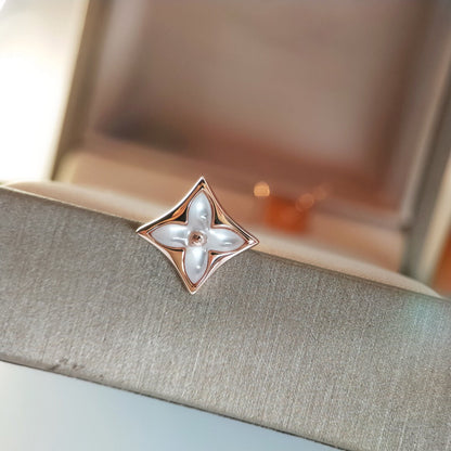 [Lumi Jewellery]STAR MOP PINK GOLD EARRINGS