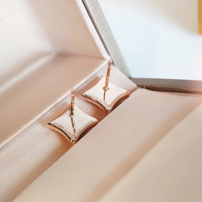 [Lumi Jewellery]STAR MOP PINK GOLD EARRINGS