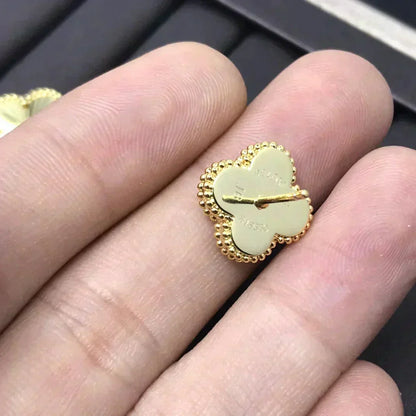 [Lumi Jewellery]CLOVER MINI 9.5MM LASER EARRINGS