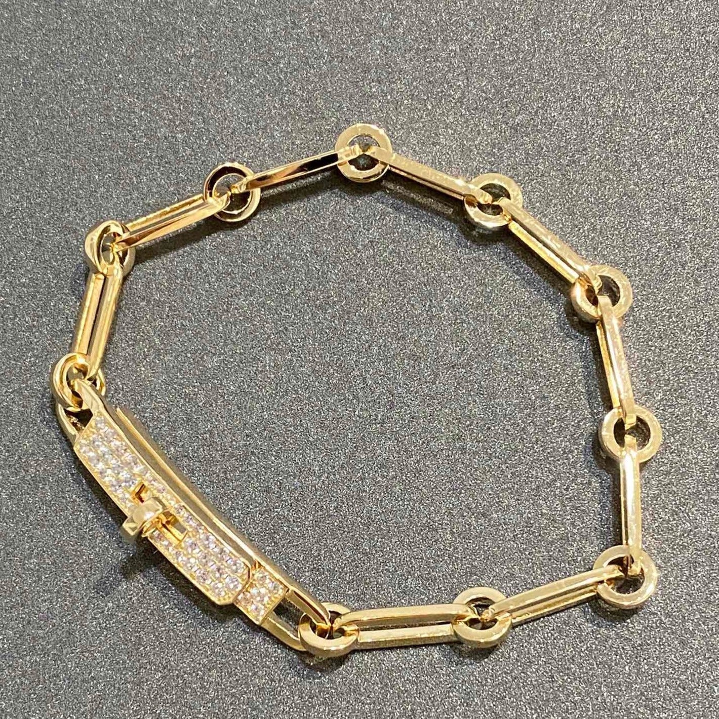 [Lumi Jewellery]CHAINE BRACELET SMALL MODEL DIAMOND