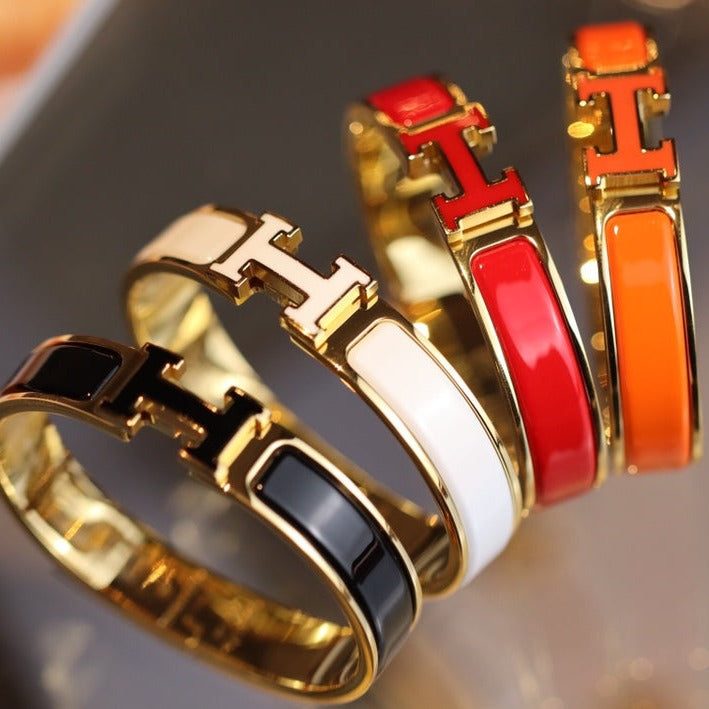 [Lumi Jewellery]H BRACELET 12MM GOLD