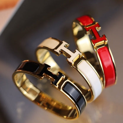 [Lumi Jewellery]H BRACELET 12MM GOLD