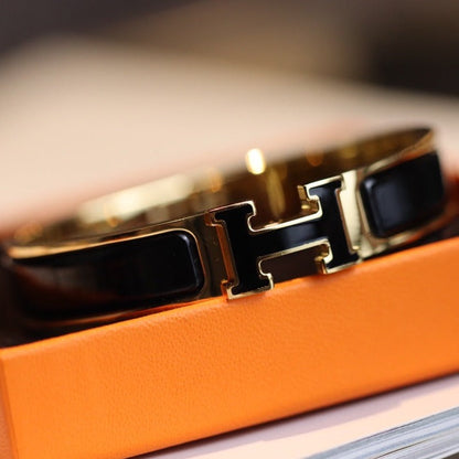 [Lumi Jewellery]H BRACELET 12MM GOLD