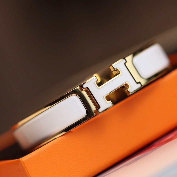 [Lumi Jewellery]H BRACELET 12MM GOLD