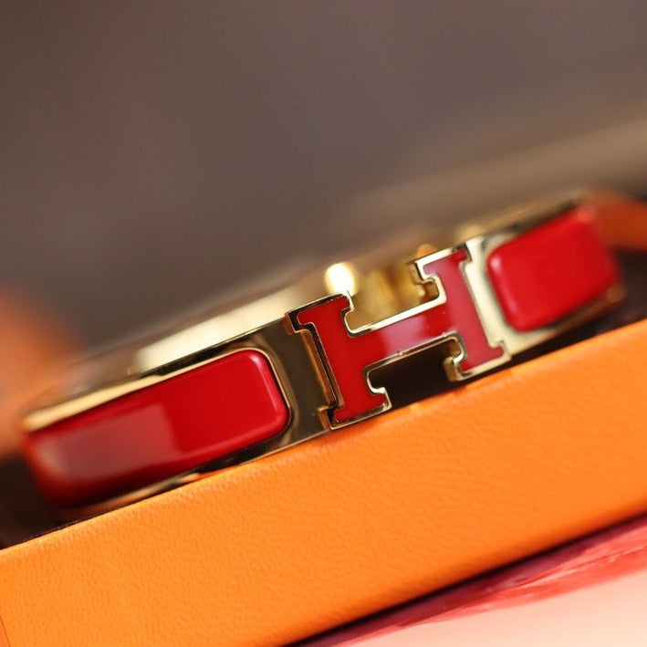 [Lumi Jewellery]H BRACELET 12MM GOLD
